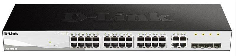 Комутатор D-Link /F 24xGE, 4xGE/SFP, WebSmart (DGS-1210-28) [104840]