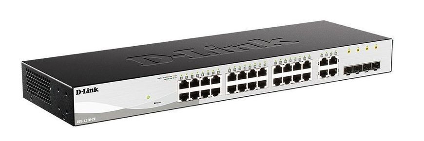 Комутатор D-Link /F 24xGE, 4xGE/SFP, WebSmart (DGS-1210-28) [104840]